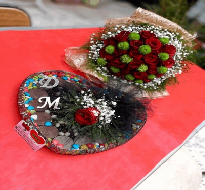 Kız İsteme Çiçek ve Çikolatası Takım