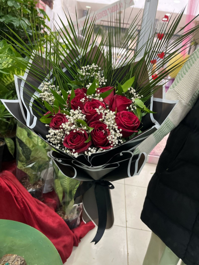 Kırmızı Gül Cipsolu Buket