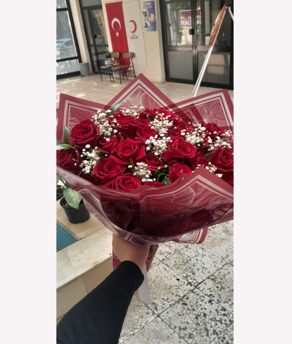 Kırmızı Cipsolu Buket