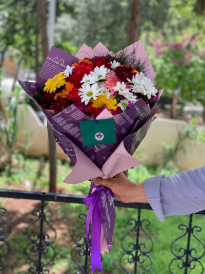 Karışık Mersin Çiçeği Buketi