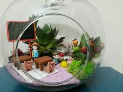 Öğretmenler Gününe özel yapım teraryumlar