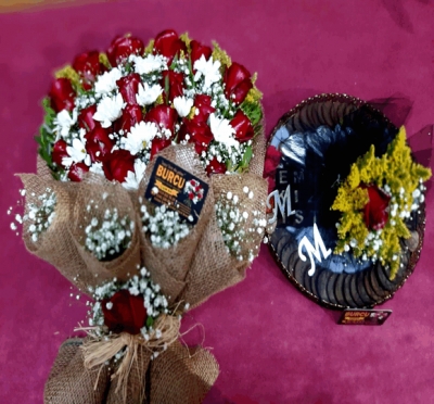 Siverek Burcu Çiçek&amp;Çikolata Gelin Buketi