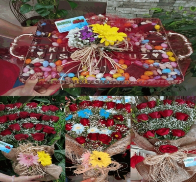 Kız İsteme Çiçek ve Çikolatası