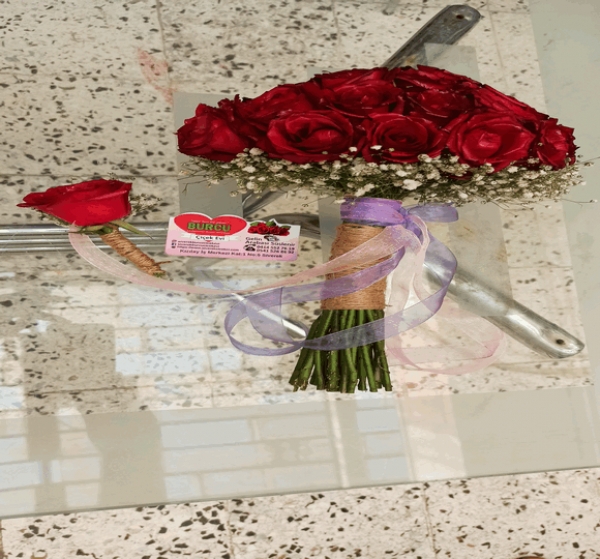 Canlı Gül Gelin Buketi