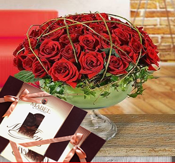 Kız İsteme Çiçek ve Çikolatası